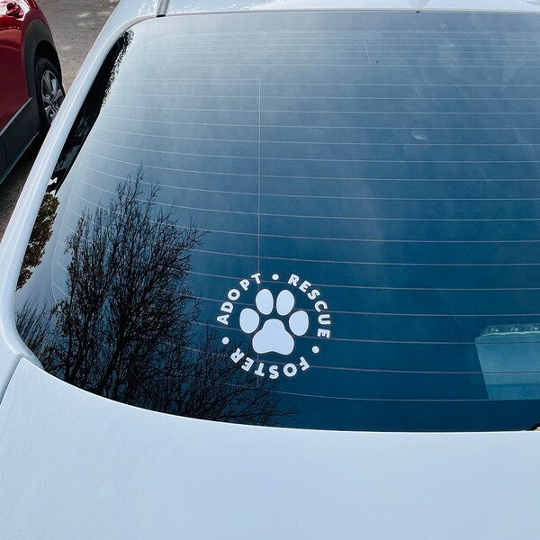 Adopt Rescue Foster Decal