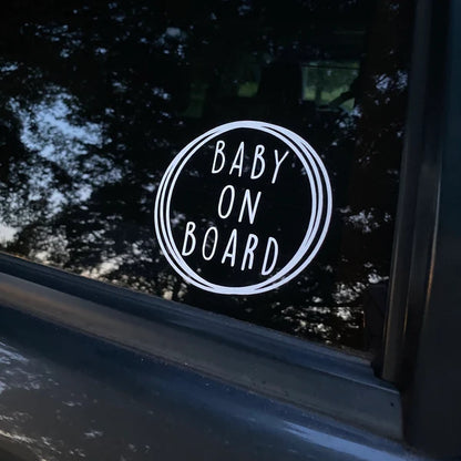 Round Baby on Board Decal