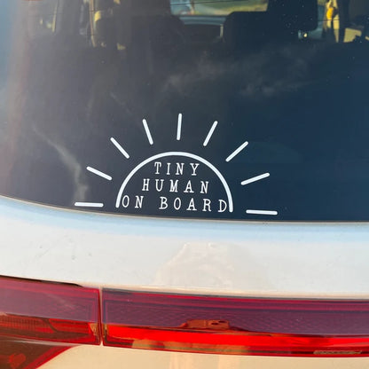 Tiny Humans on Board Decal