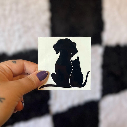 Cat and Dog Decal