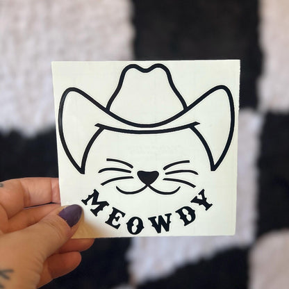 Meowdy Decal