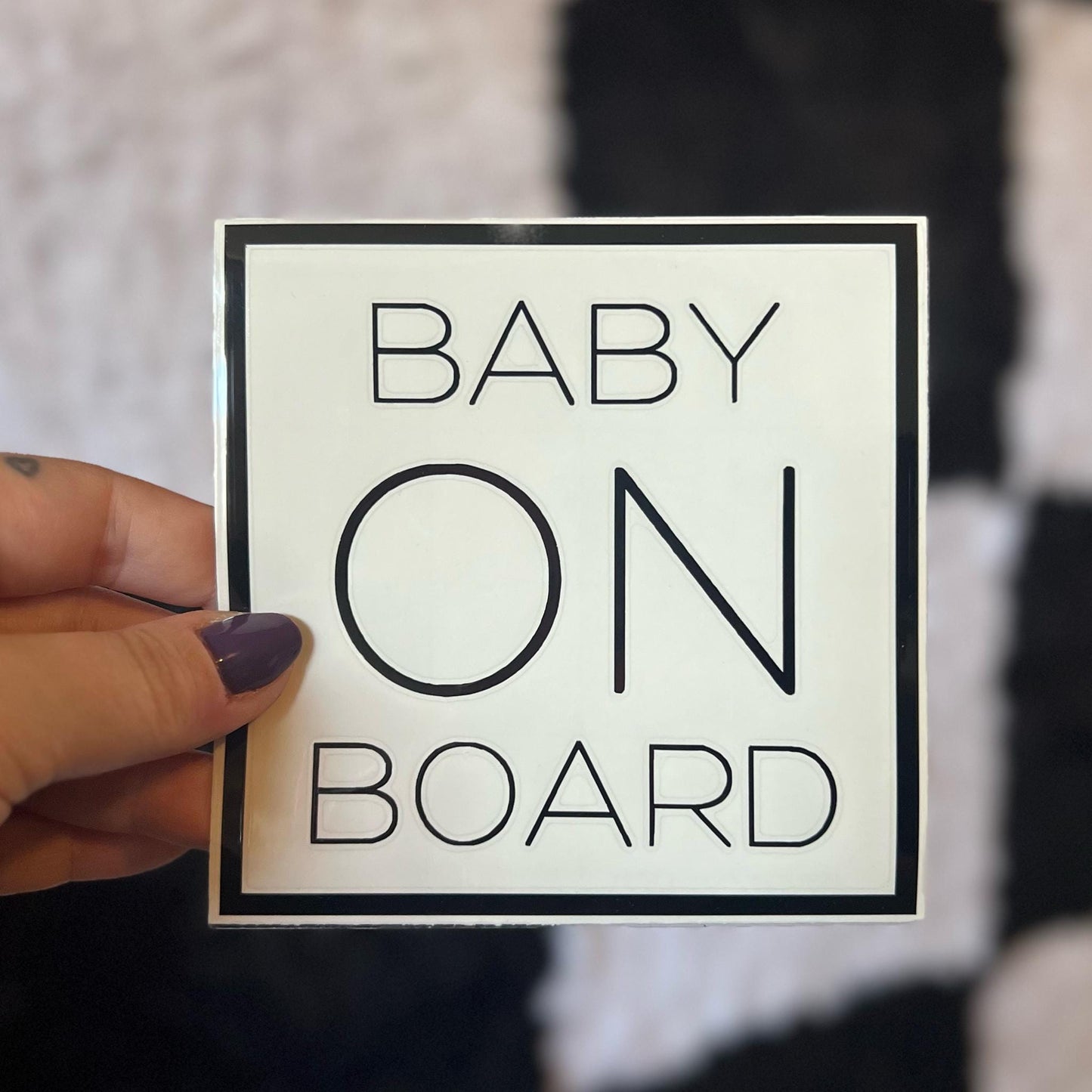 Square Baby On Board Decal