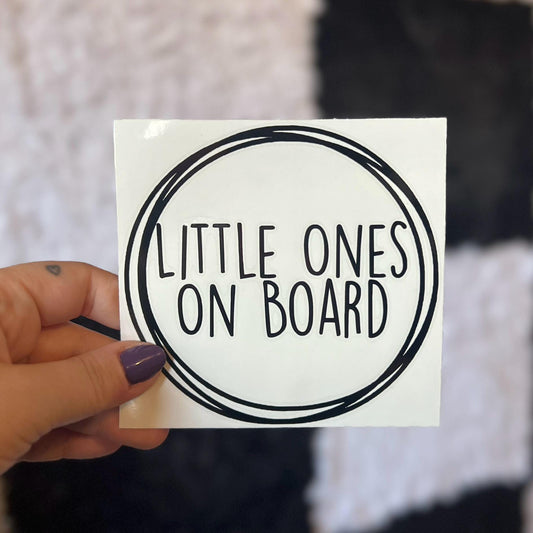 Little Ones On Board Decal