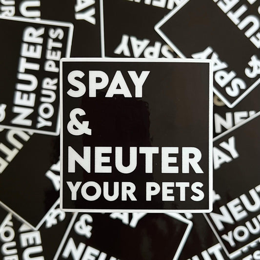 Spay And Neuter Sticker