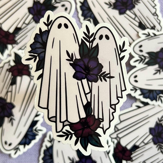 Floral Ghost Sticker