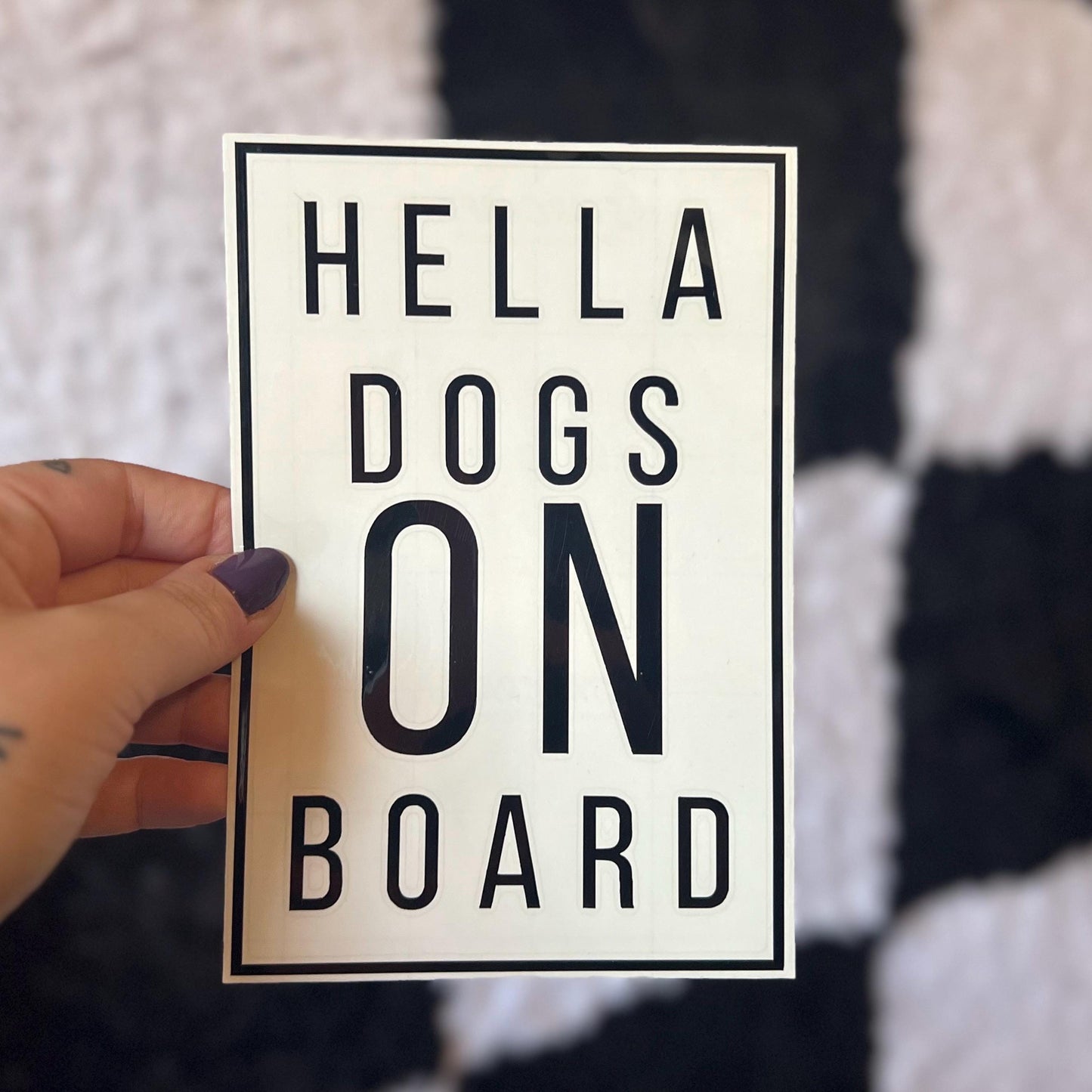 Hella Dogs on Board Decal