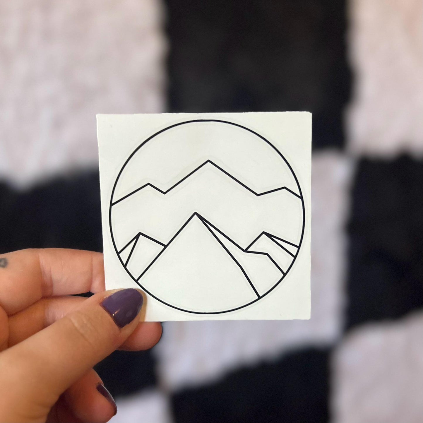 Minimalist Mountain Decal