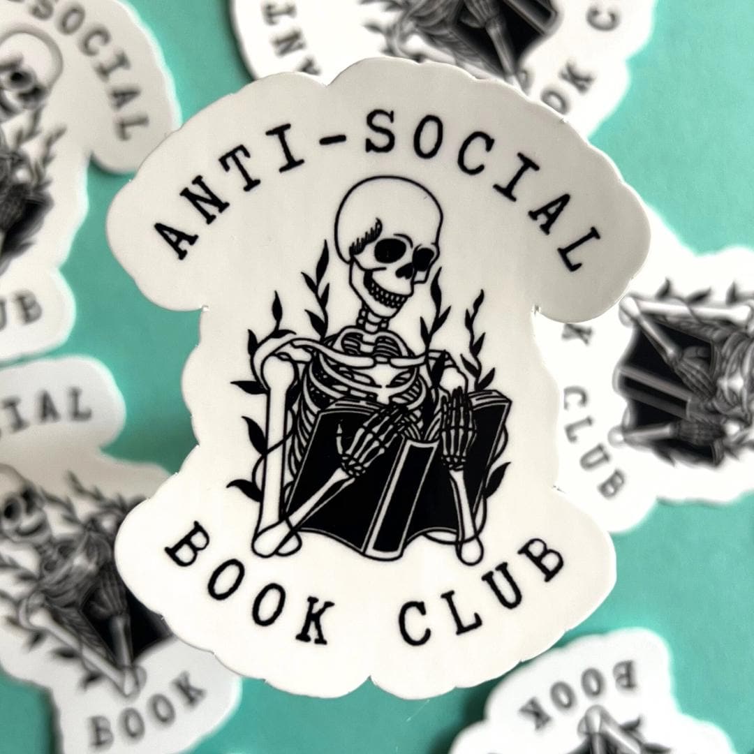 Anti Social Book Club Sticker