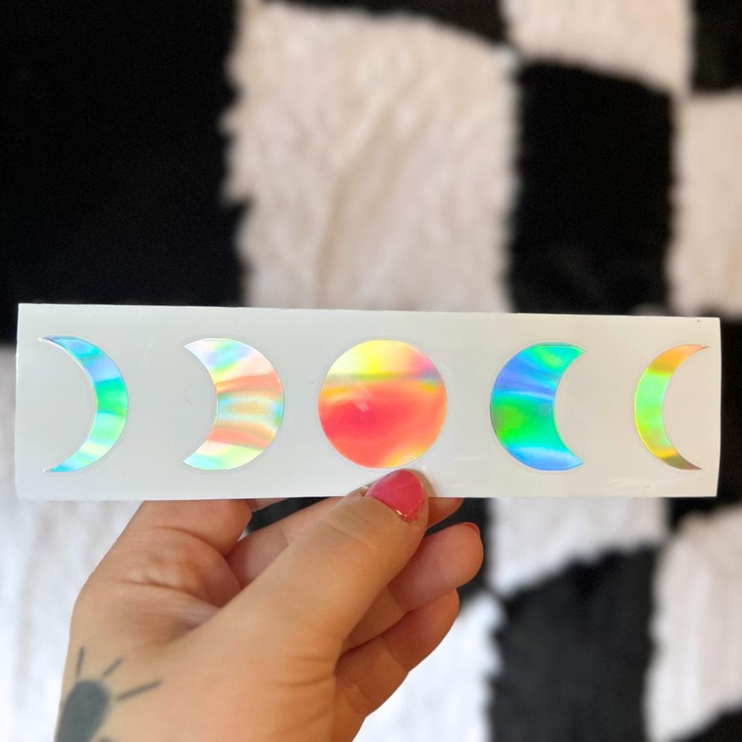 Holographic Moon Phase Decal