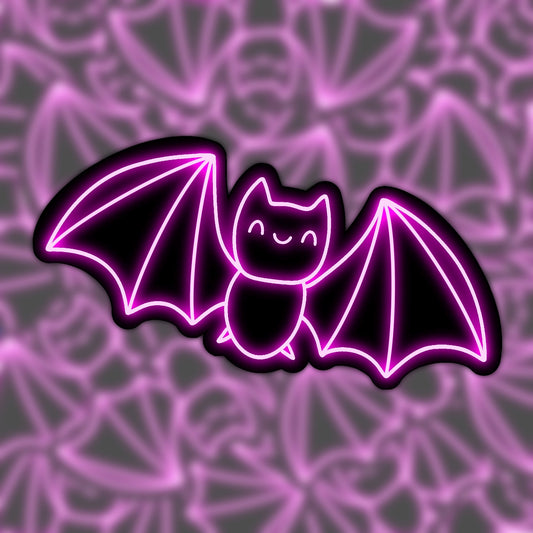 Neon Bat Sticker